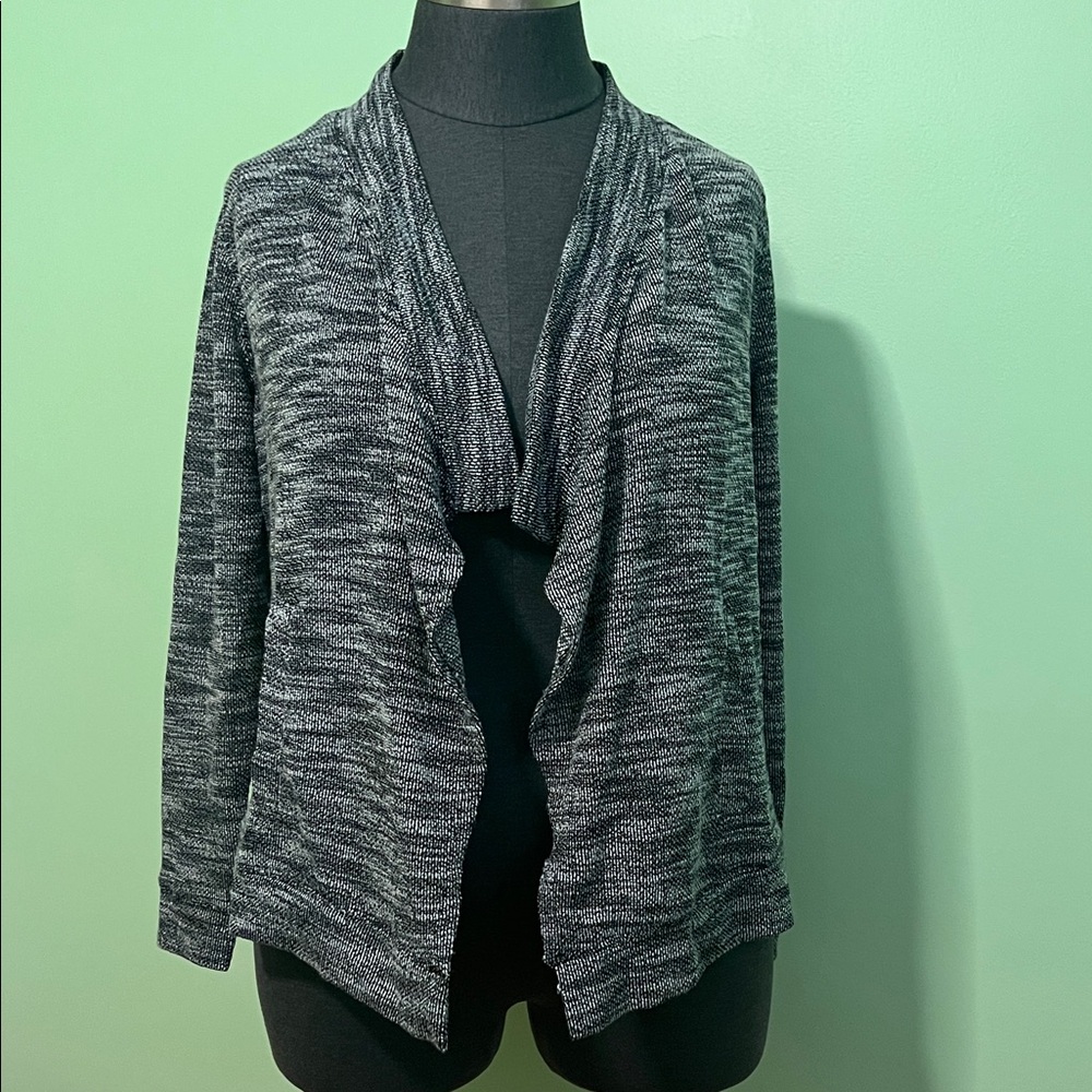 Knox Rose Charcoal Draped Cardigan